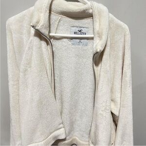 Hollister Off-White Plush Jacket